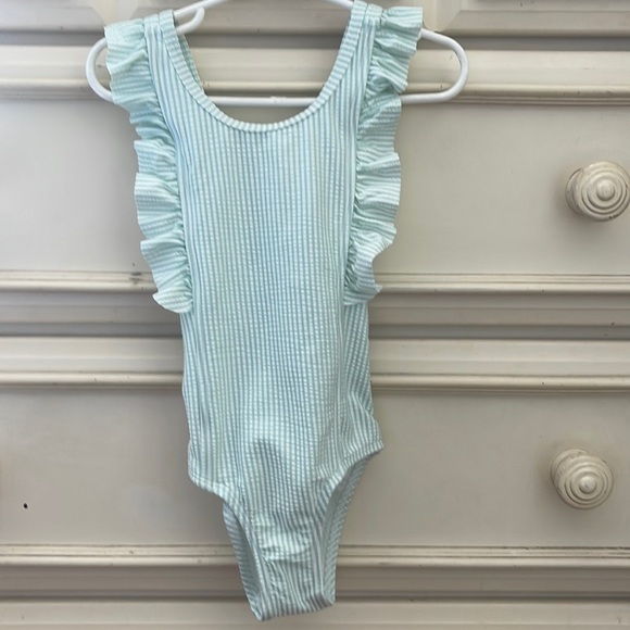 Cat & Jack Swim Nwt Cat Jack Ruffle One Piece Swim Suit Poshmark